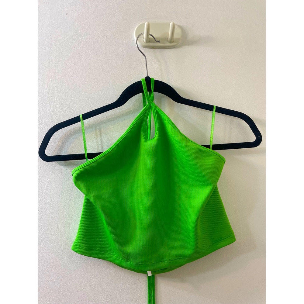 Zara Green Crop Top